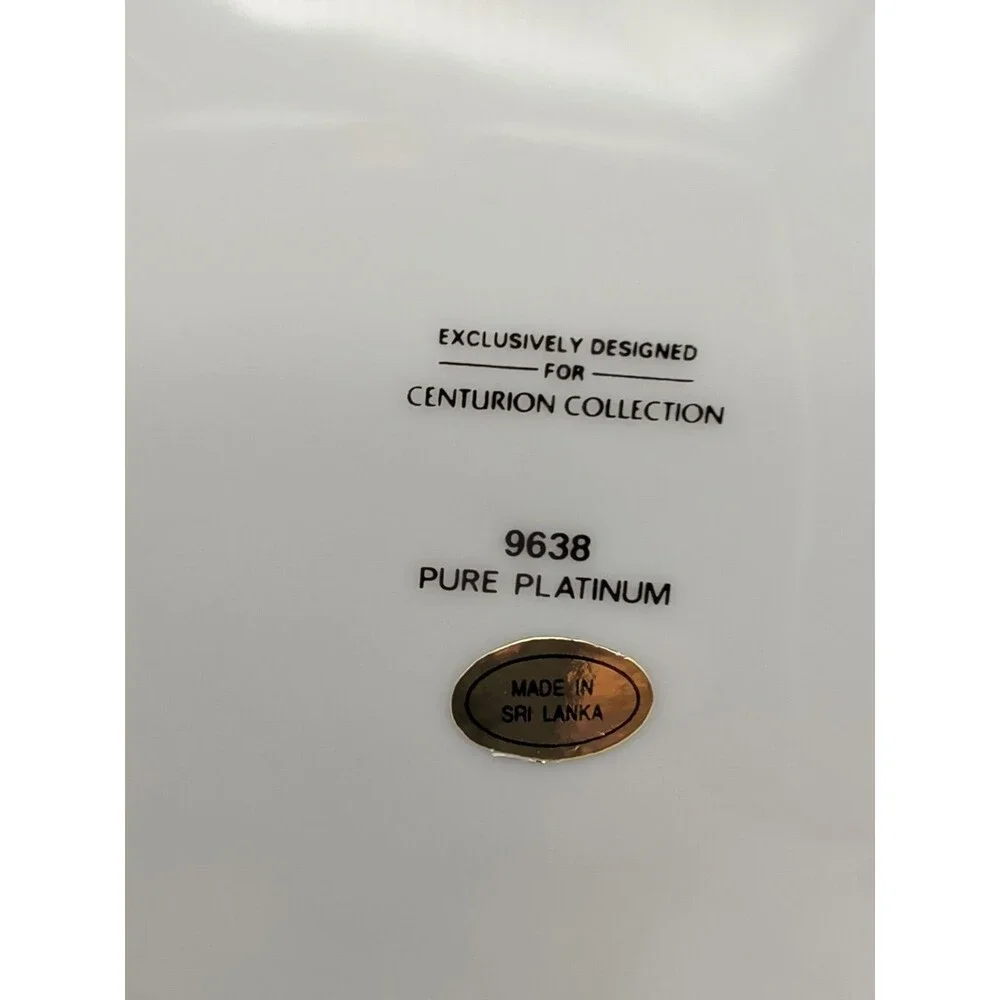 Centurian Collection Noel Pure Platinum Lunch Plate Nikko Christmas